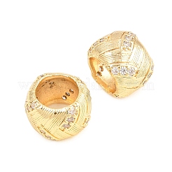 Perle europee in zircone chiaro con micro pavè di zirconi chiari&nbsp;KK-B186-23G