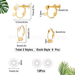 12 Stück Ohrclips in 2 Stilen&nbsp;DIY-SC0019-19