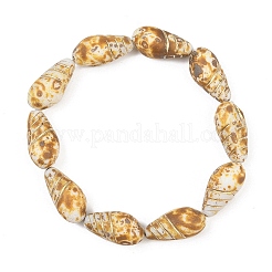 Perles de verre pressées tchèques&nbsp;GLAA-I061-49B