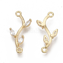 Connettori in ottone micro pavimentato in zirconia cubica&nbsp;KK-S354-120-NF