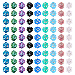 90 Stück 9 Stil undurchsichtige und transparente Acrylperlen&nbsp;MACR-TA0001-45