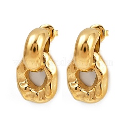 Ohrstecker aus 304 Edelstahlnuggets&nbsp;EJEW-K268-33G