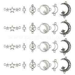 Fascini del connettore in lega di zinco di stile tibetano di 36pcs 6 stili&nbsp;FIND-TA0002-96