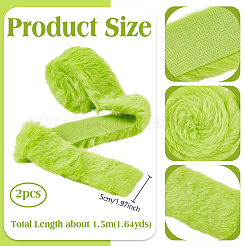 Besatz aus künstlicher Wolle&nbsp;DIY-WH0037-49A