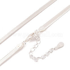 925 collane in argento sterling con serpente&nbsp;NJEW-P300-01A-S