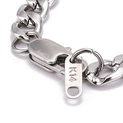 Bracciali con catene a maglie in acciaio inossidabile 304 anti-ossidazione&nbsp;BJEW-JB06277