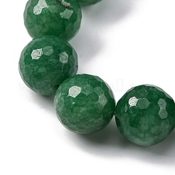 Gefärbt natürlichen weißen Jade Perlen Stränge&nbsp;G-K390-A19-01