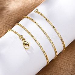 Halskette mit ovalen Gliederketten aus Messing für Frauen&nbsp;NJEW-P265-19G