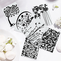 6 carpeta de relieve de plástico de 6 estilos&nbsp;DIY-SP0005-35