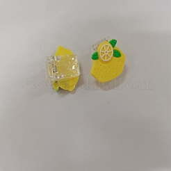Adorables clips en silicone et en plastique avec des fruits&nbsp;AJEW-WH0248-373K