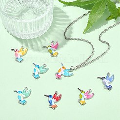 30 stücke 6 farben legierung emaille verbinder charms&nbsp;FIND-CJ0004-39