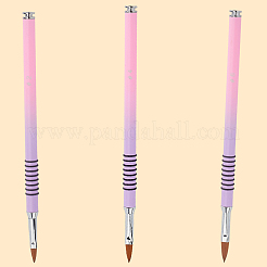 3 Stück 3 Stile Aluminium-Nagelkunst-Pinselstift&nbsp;AJEW-CY0001-57