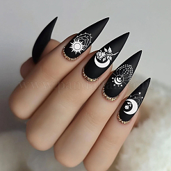 DIY-Nagelkunst-Vorlagen aus Edelstahl&nbsp;MRMJ-WH0092-097