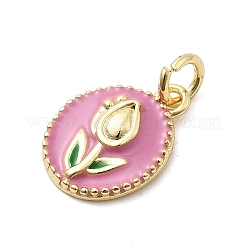 Charms del esmalte de bronce&nbsp;KK-P338-29G-04