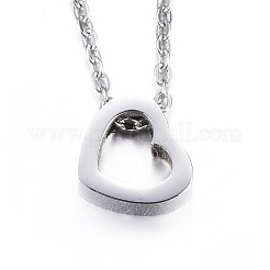 Collane con ciondolo in acciaio inossidabile 304 anti-ossidazione&nbsp;NJEW-G287-15P