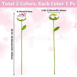 2 pezzo di filato di lana di 2 colori&nbsp;AJEW-GF0013-55A