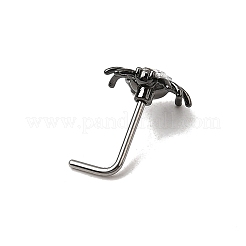 Anelli nasali a forma di L a forma di cuore in acciaio chirurgico 316l con zirconi cubici&nbsp;FS-WG44168-05