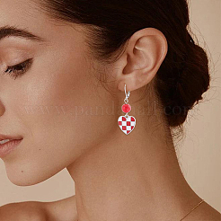 100 pièce de boucles d'oreilles à levier en acier inoxydable 304&nbsp;STAS-BBC0011-10