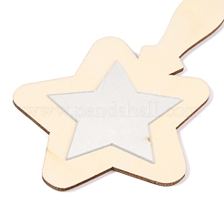Miroirs cosmétiques en bois&nbsp;DIY-B017-08