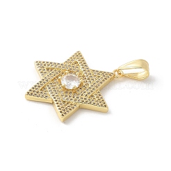 Colgante micropavé cubic zirconia de latón&nbsp;KK-P294-19G