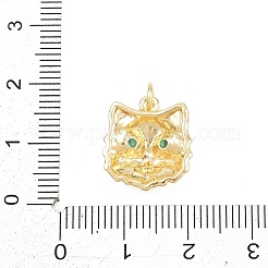 Ottone micro spianare pendenti zirconi&nbsp;KK-D258-37G-01