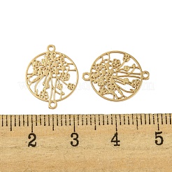 Ciondoli per connettori floreali scavati in ottone placcato a cremagliera&nbsp;KKC-D001-21KCG