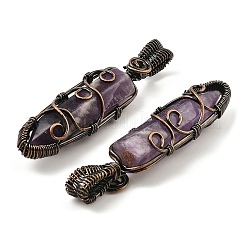 Pendentifs en améthyste naturelle&nbsp;G-K338-28R-06