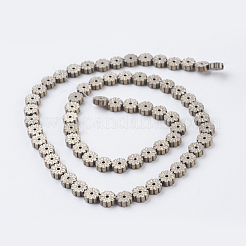 Pvd vuoto placcatura elettrodeposizione fili di perle di ematite sintetica non magnetica&nbsp;G-F534-K
