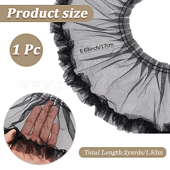 2 Yards plissierter Spitzenbesatz aus Polyester&nbsp;OCOR-CY0003-23A