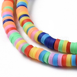 Handgemachte Fimo-Perlen Stränge&nbsp;CLAY-R089-3mm-017