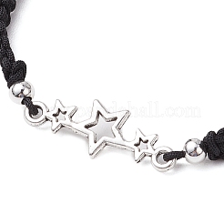 Herz & Stern Gliederarmbänder aus Legierung im tibetischen Stil&nbsp;BJEW-JB101002