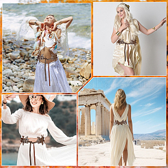 Ceintures à chaîne en cuir PU pour femmes&nbsp;AJEW-WH20060-15A