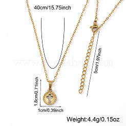 Hohlkreuz-Anhänger aus Edelstahl 306 für Damen&nbsp;YU8879