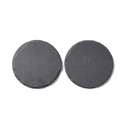 Tassenmatte aus schwarzem naturstein&nbsp;AJEW-G036-03