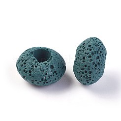 Cuentas europeas de roca de lava natural&nbsp;G-I220-H14