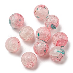 Perles en verre craquelé transparentes&nbsp;GLAA-D012-02B
