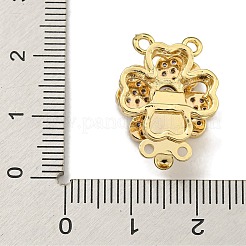 Ottone micro spianare zirconi scatola fermagli&nbsp;KK-U037-23G-01