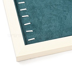 Rechteckige Präsentationsständer für Halsketten mit Anhänger aus Mikrofasertuch&nbsp;NDIS-E023-01