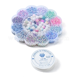 2490 pz 15 stile arcobaleno abs in plastica e perle di perle finte acriliche&nbsp;OACR-FS0001-25