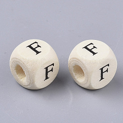 Bedruckte Naturholzperlen&nbsp;LS-WOOD-T026-001F