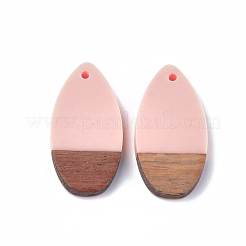 Pendentifs en bois de résine et de noyer&nbsp;RESI-S358-16B