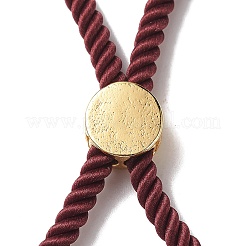 Bracelets coulissants en corde milan torsadée à moitié finis&nbsp;FIND-G032-01G-12