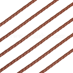 Cordino rotondo intrecciato in pelle bovina da 5 m per lettere&nbsp;WL-GF0001-34B-02