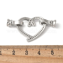 Messing Micro Pave klare Zirkonia Falte über Verschlüsse&nbsp;KK-M320-12P