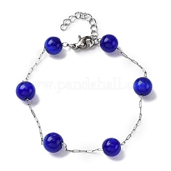 Bracciali a catena in acciaio inossidabile 304&nbsp;BJEW-C094-01P-02