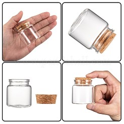 Glas Glasflasche für Perlen Container&nbsp;CON-E008-58x47mm