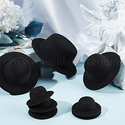 12 Stück 3 Stile Eva-Stoff Mini-Hut Fascinator Basis&nbsp;AJEW-BC0007-02