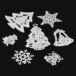 7 pièce 7 styles 201 breloques connecteurs de Noël en acier inoxydable&nbsp;STAS-TA0005-48