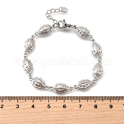 Marienkäfer-Gliederarmbänder aus 304 Edelstahl für Damen&nbsp;BJEW-K226-15B-P
