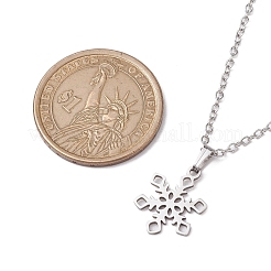 Collana con pendenti in acciaio inossidabile 201 anti-ossidazione&nbsp;NJEW-JN04863